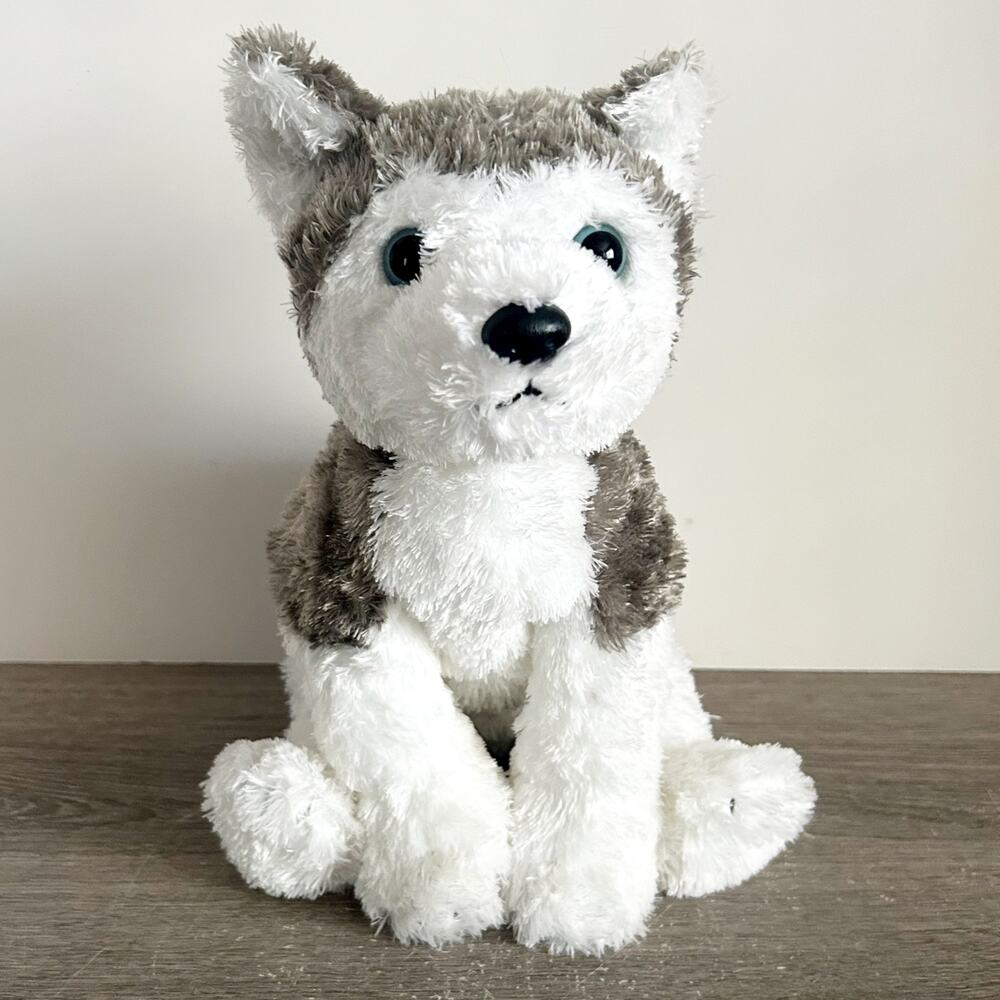 Ty Classic Slush Husky Silky Plush 10" Blue Eyes Stuffed Animal Ty Silk 2001 Vtg